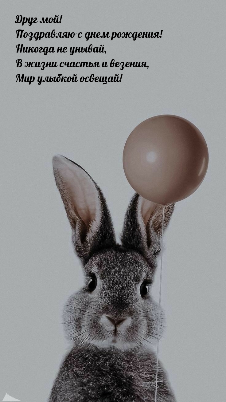 Друг мой! С днем рождения! Никогда не унывай