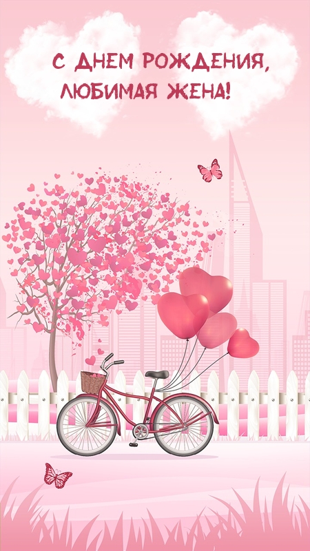 С днем рождения, любимая жена!