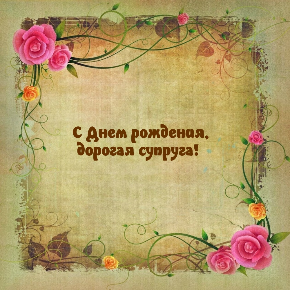 С Днем рождения, дорогая супруга!