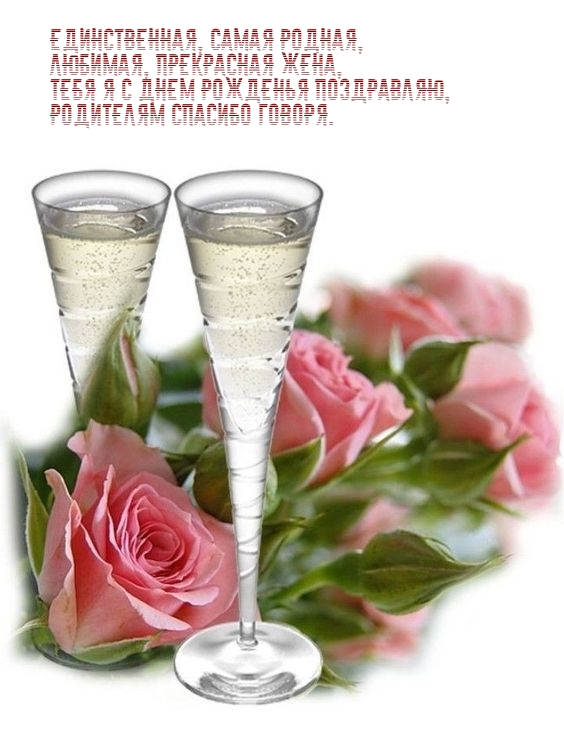 Единственная, самая родная, Любимая, прекрасная жена