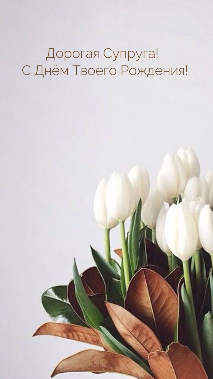 Дорогая Супруга! С Днём Твоего Рождения! 