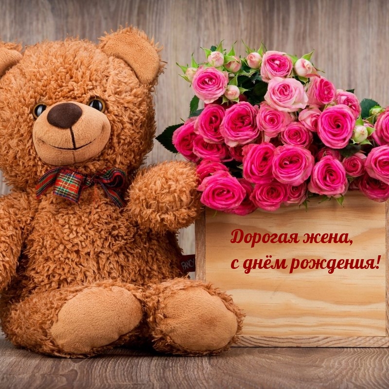 Дорогая жена, с днём рождения!