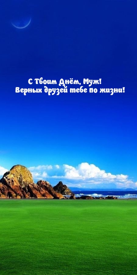 С Твоим Днём, Муж! Верных друзей тебе по жизни! 