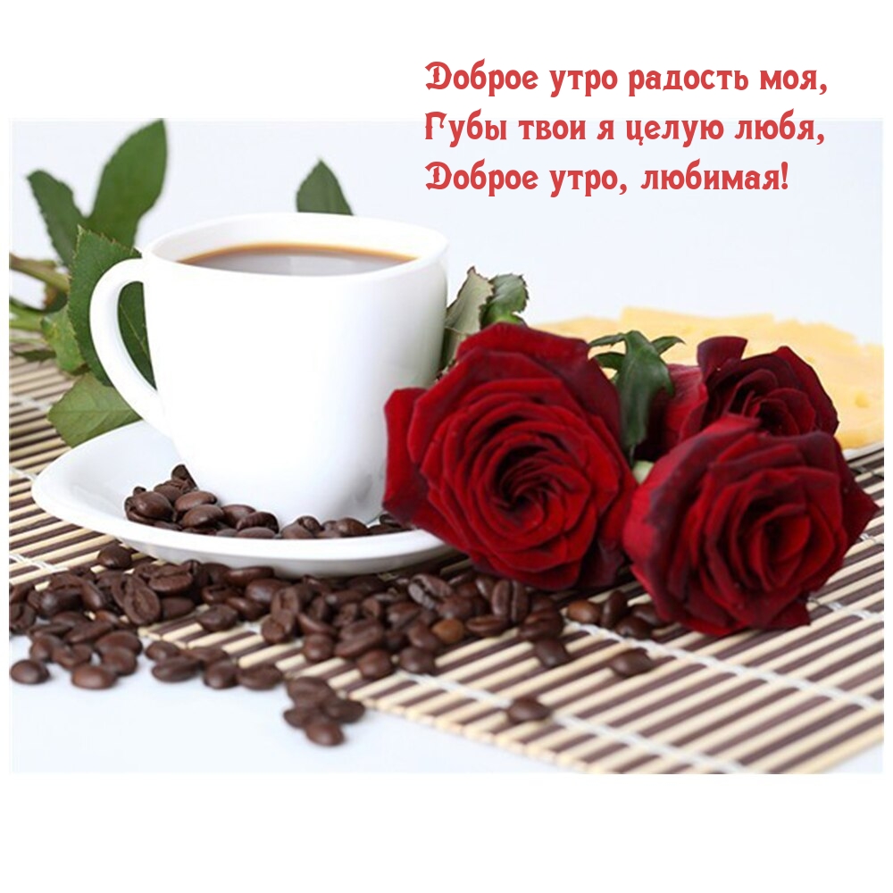 Доброе утро, любимая! Доброе утро радость моя, губы я целую любя