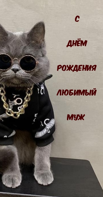 С днем рождения любимый муж