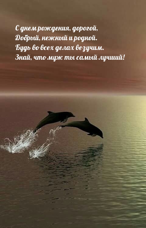 С днем рождения, дорогой, добрый, нежный и родной.