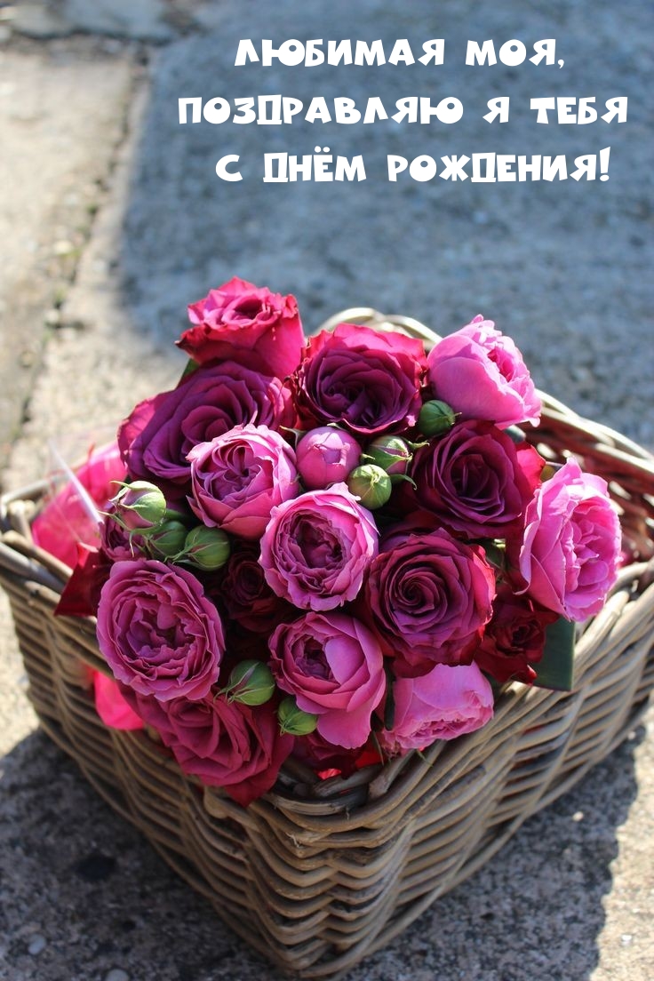 Любимая моя, поздравляю я тебя с днём рождения! 