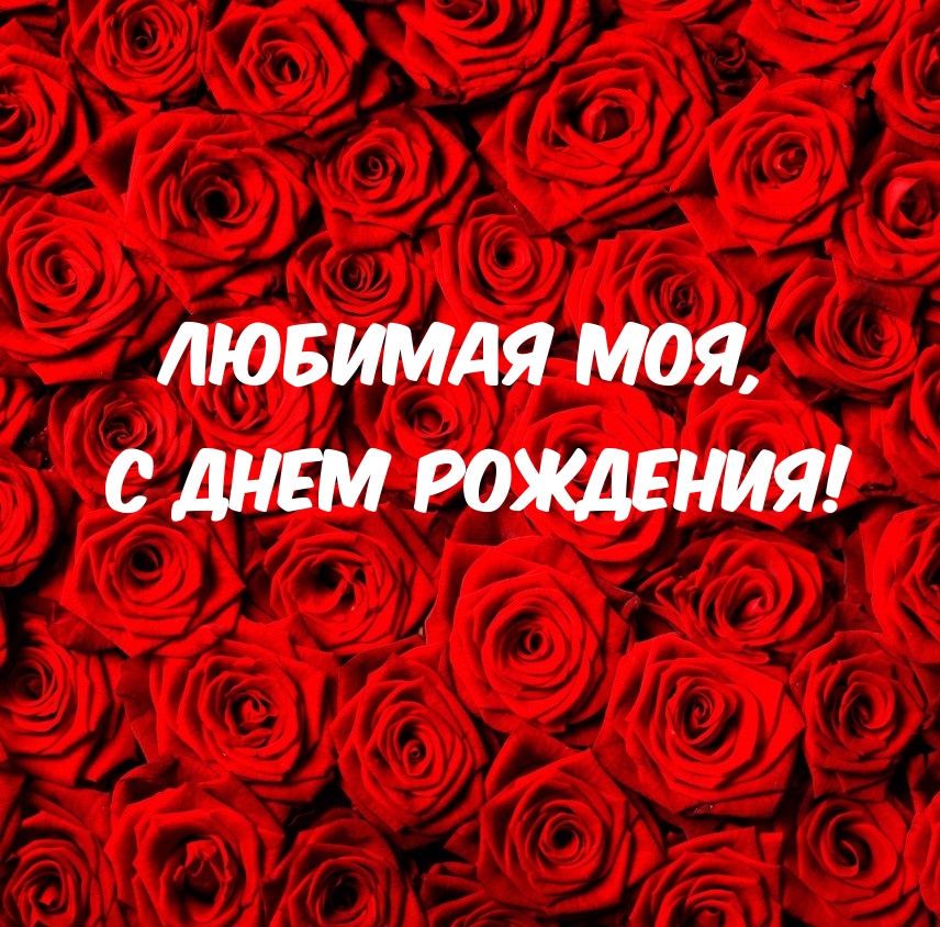 Любимая моя, с днем рождения!