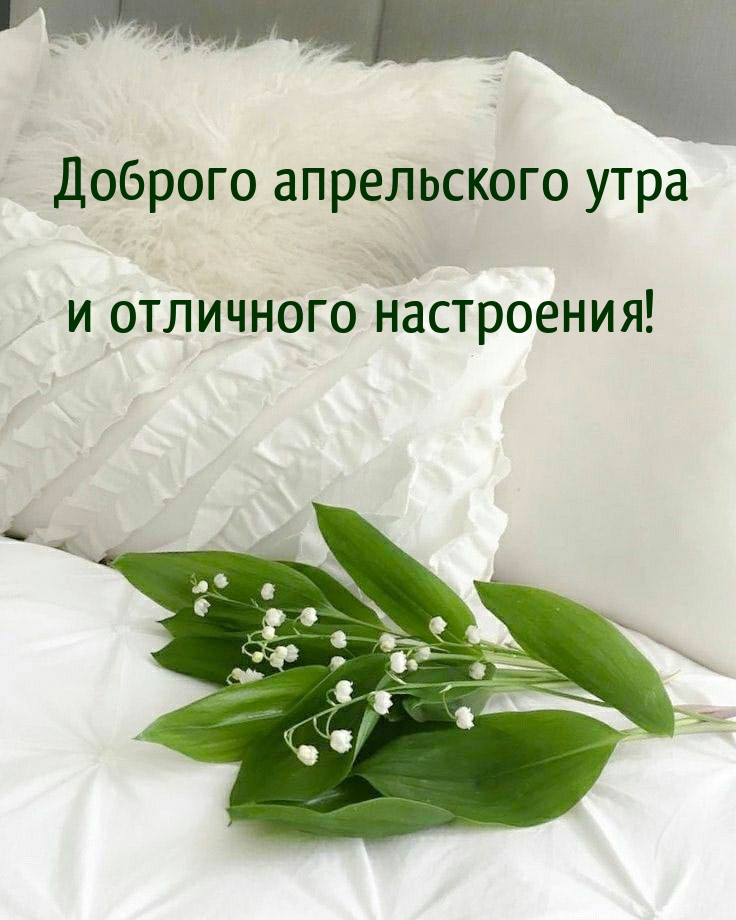 Доброго апрельского утра и отличного настроения!
