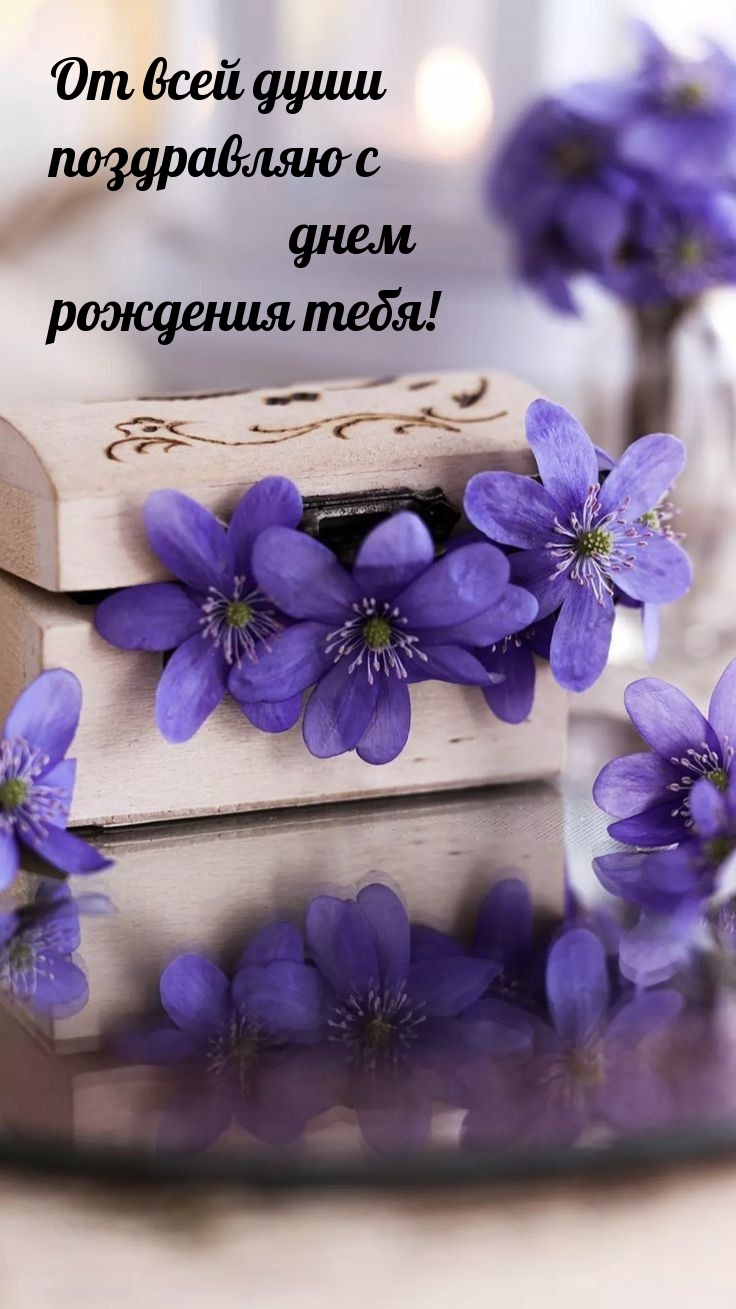 От всей души поздравляю с днем рождения тебя! 