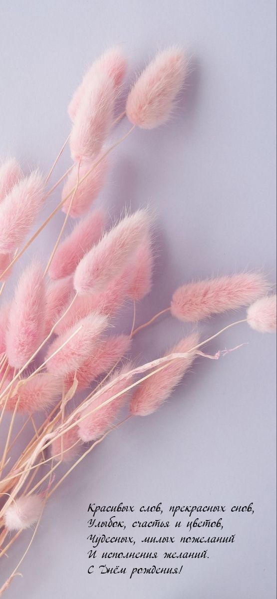 Красивых слов, прекрасных снов, улыбок, счастья и цветов