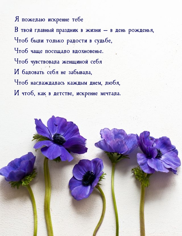 В твой главный праздник в жизни — в день рожденья